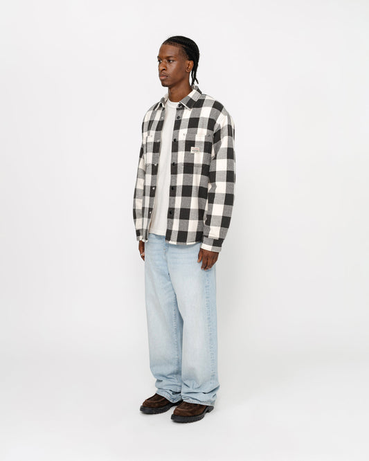 CHEMISE EN FLANELLE À CARREAUX DOUBLÉE SHERPA