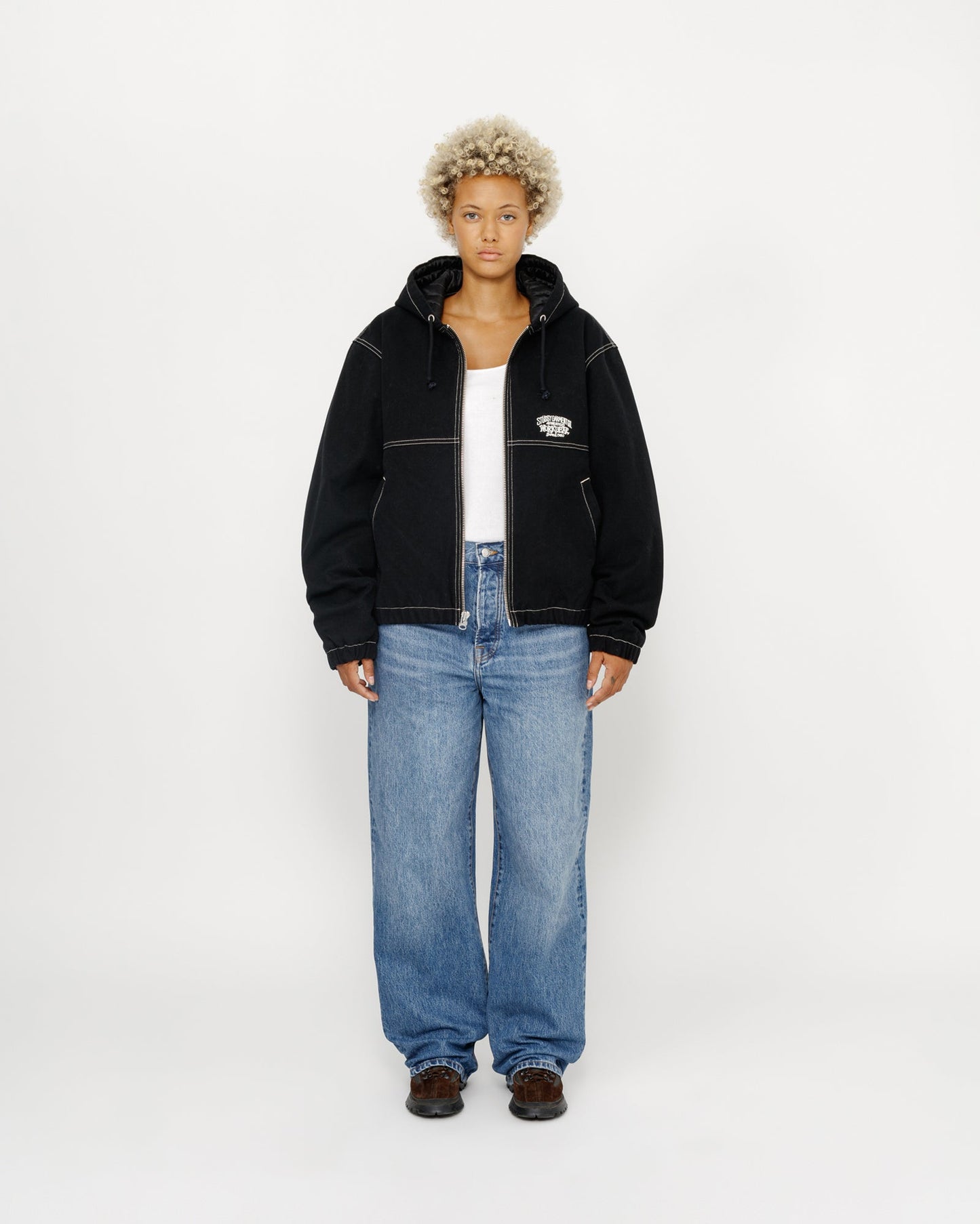 VESTE DE TRAVAIL SURPIQÛRES CONTRASTÉES