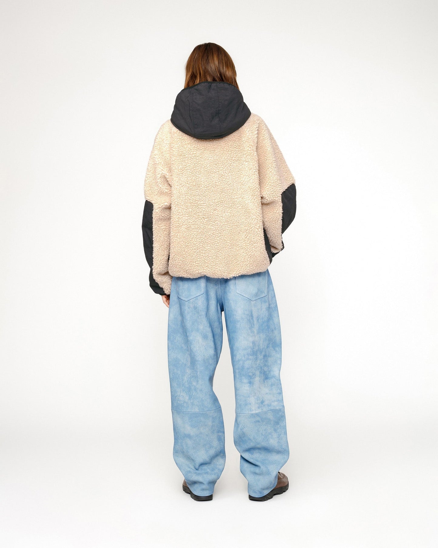 BLOUSON À CAPUCHE DOUBLÉ SHERPA