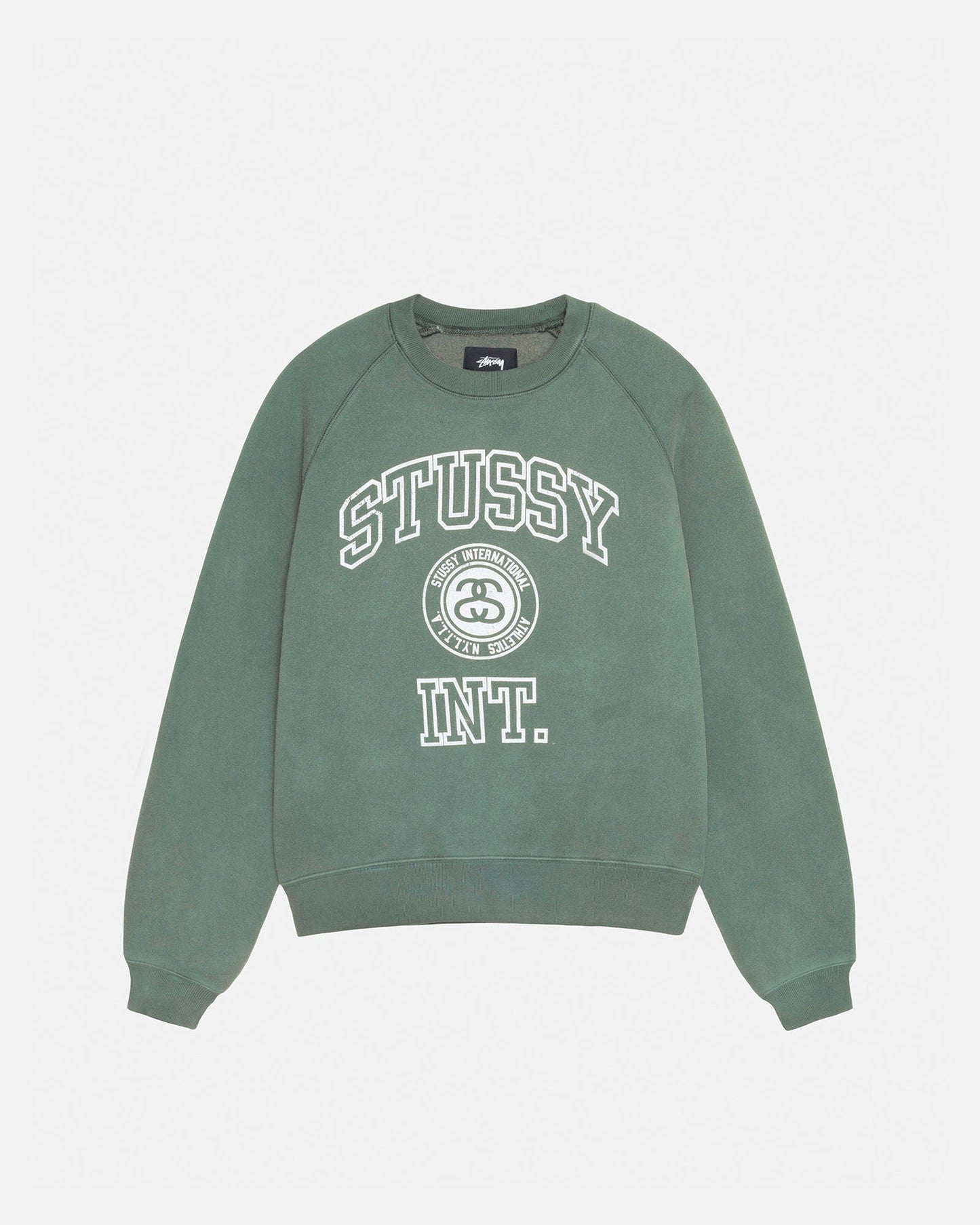 Sweat-shirt ras du cou raglan surpiqué