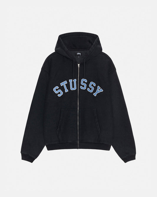 SWEAT À CAPUCHE ZIPPÉ À MOTIF DÉLAVÉ