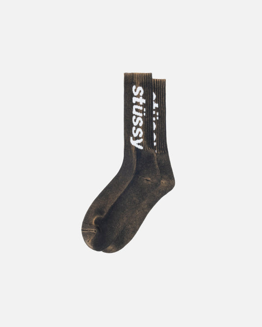 CHAUSSETTES D'ÉQUIPAGE EN HELVETICA DÉLAVÉES