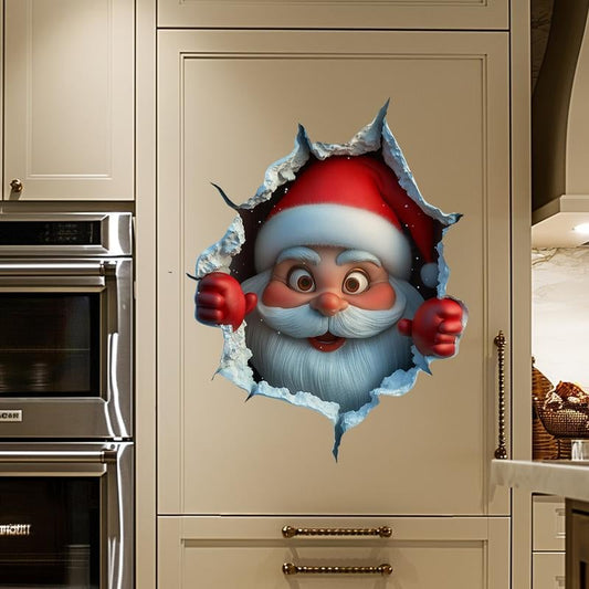 🎄🔥Sticker Mural Créatif de Noël 2D